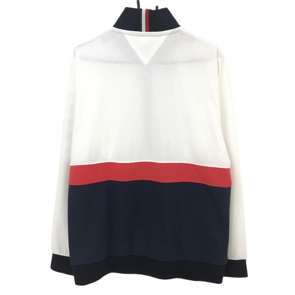 超美品】トミーヒルフィガー ジャケットブルゾン 白×ネイビー 