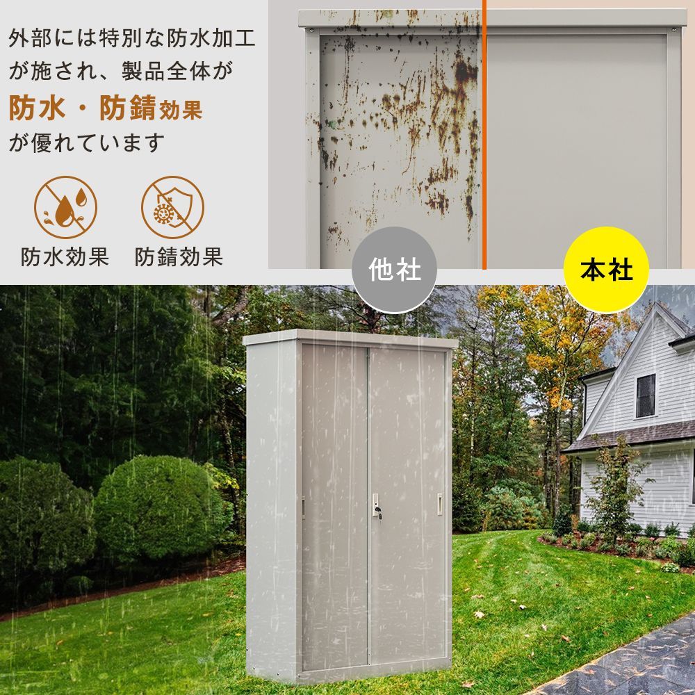 超人気!戸外収納庫 倉庫 大型物置 屋外 防水/耐侯 収納可能 2COLOR 超人気!戸外収納庫 倉庫 大型物置 屋外 防水/耐侯 収納可能 2COLOR