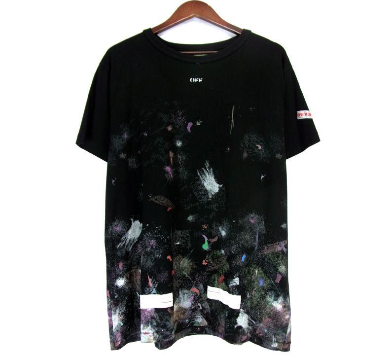 Off-WhiteOFF-WHITE Galaxy Brushed TeeS 2017