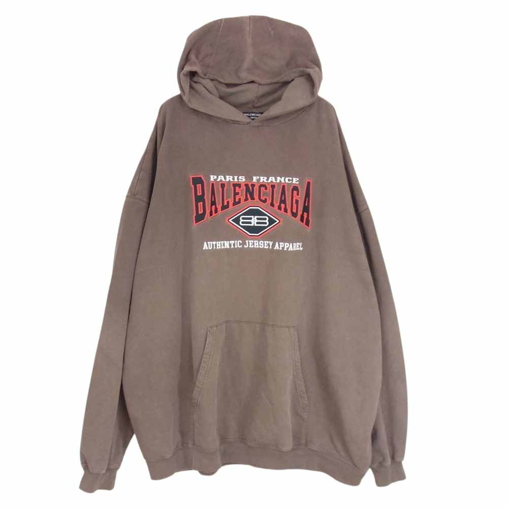 BALENCIAGA バレンシアガ 620973 TMVB1 Logo Embroidery Hoodie ロゴ