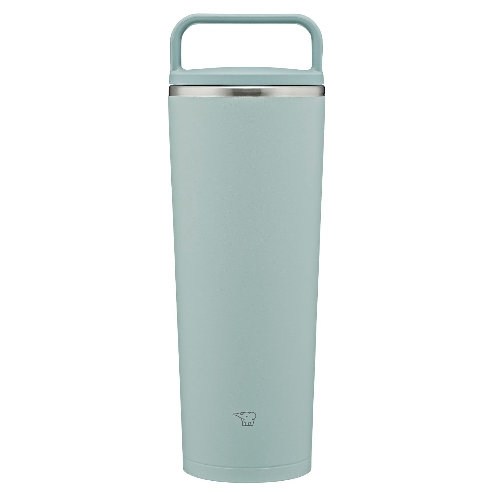 【シームレスせん・食洗機対応】象印マホービン 水筒 400ml ハンドルつき キャリータンブラー お手入れカンタン 保温・保冷 アッシュグリーン SX-JS40-GM [アッシュグリーン] [400ml] [ハンドルタイプ]