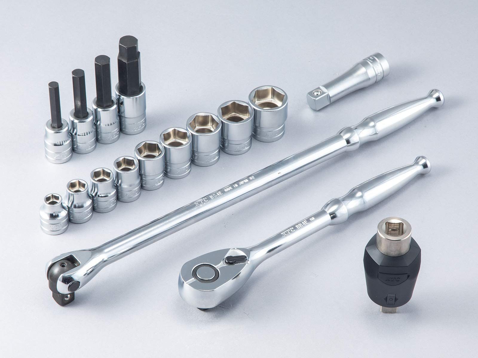 京都機械工具(KTC) 12.7SQ トルクル TORQULE ソケットレンチセット トルク範囲40-200Nｍ TB417TQ