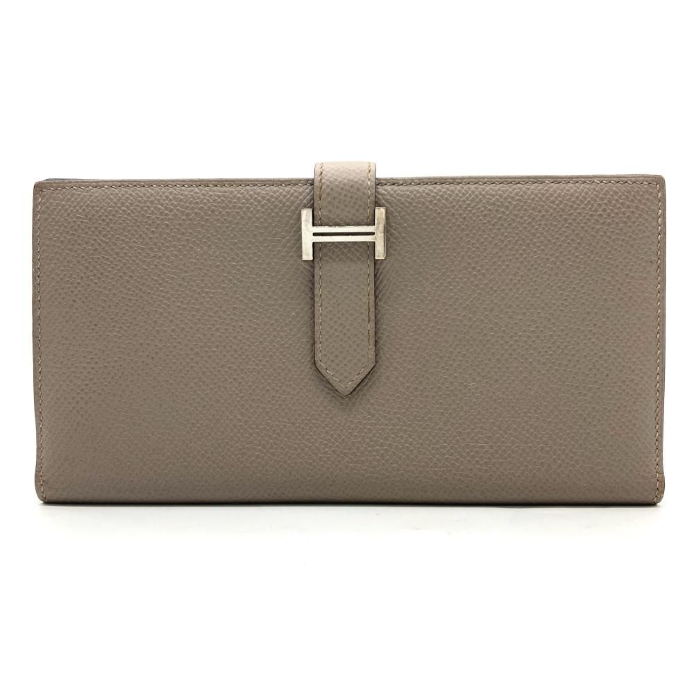 エルメス HERMES ベアンスフレ ヴェルソ 長財布 ヴォーエプソン C刻印  