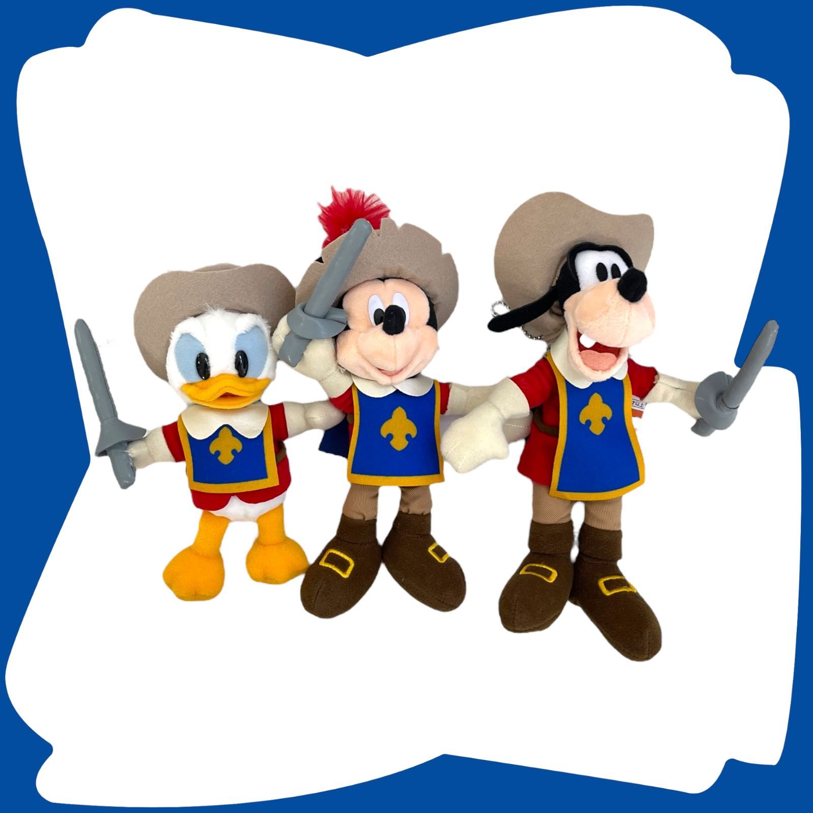 ディズニー ミッキー、ドナルド、グーフィーの三銃士 ぬいぐるみ