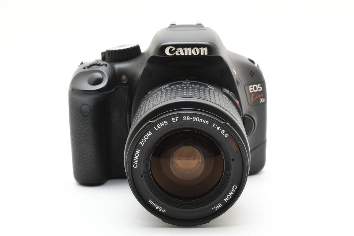 ☆キヤノン Canon EOS Kiss X4 ボディ EF 28-90mm F4-5.6 USM デジタル