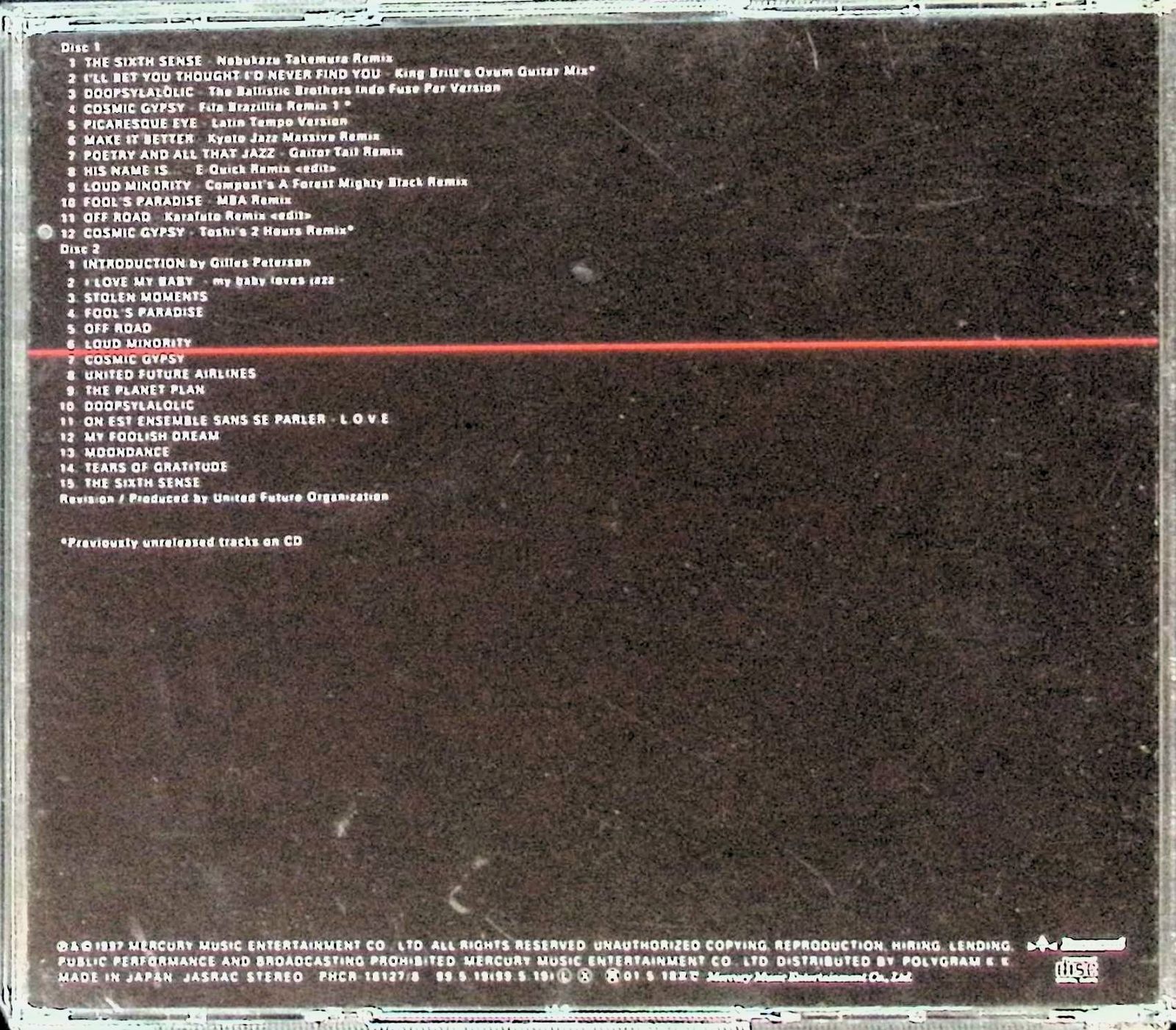 洋楽 UNITED FUTURE ORGANIZATION NOW AND THEN United Future Organization – Now And Then (Years Of