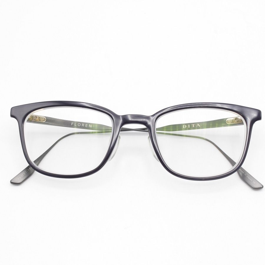 美品】DITA FLOREN DTX114-49 col.02 NVY-BLK 49□21-148 ディータ  