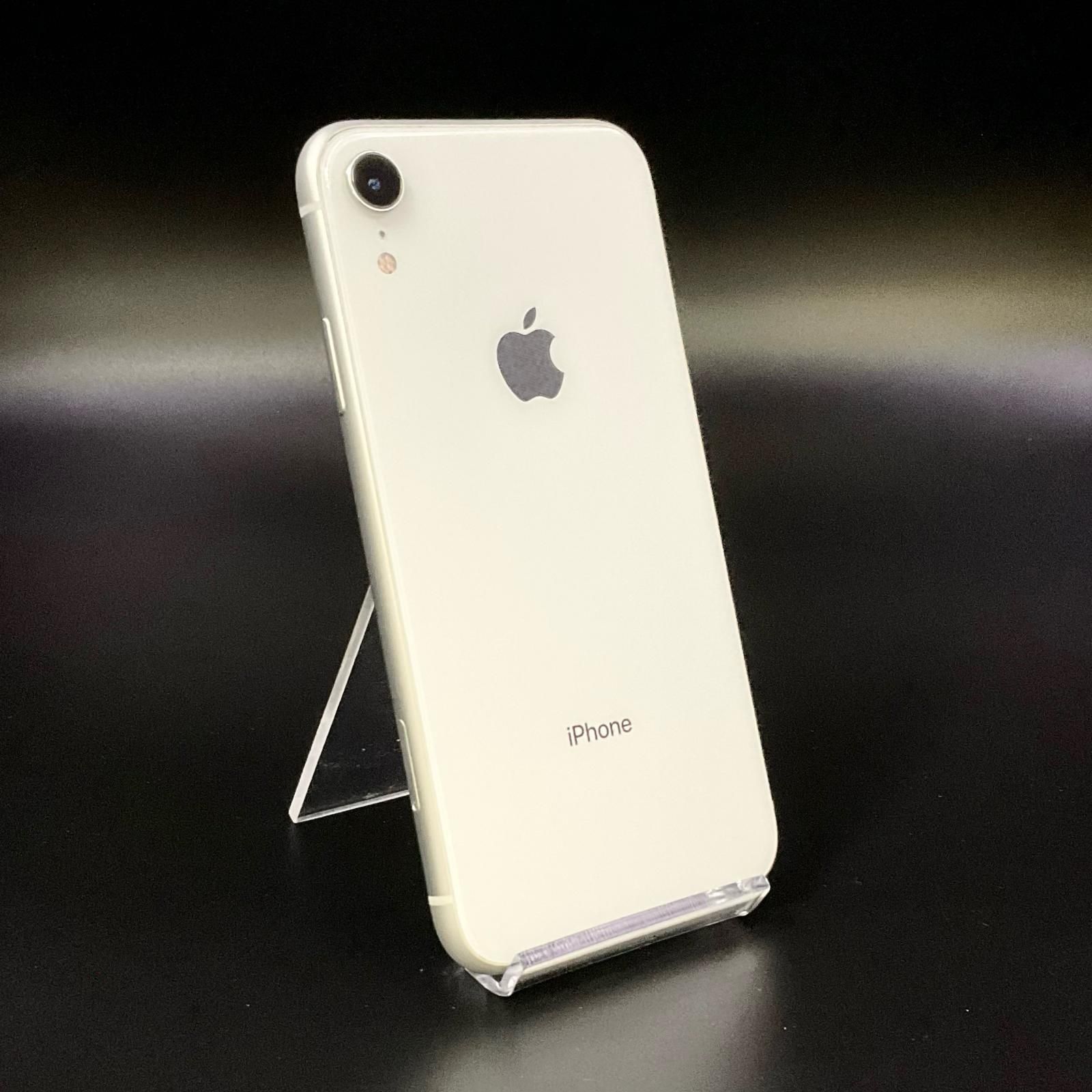 トップ iPhone XR 64GB ホワイト au 白ロム 動作確認済 84%【全額返金保証】【最速