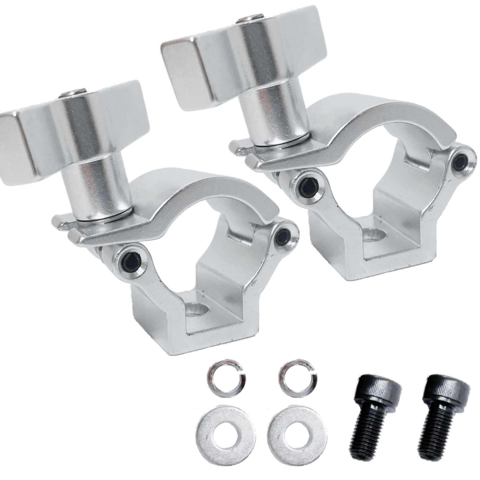 【在庫処分】スコップホルダー 汎用 固定 4WD オフロード ROOOCYY クロカン 背面 取り付け (シルバー) 2個セット T字