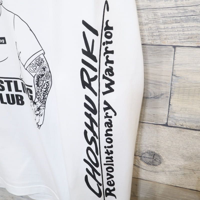 新品 メンズ 長州力 プロレス 長袖 Tシャツ ロンT ユニセックス マイク