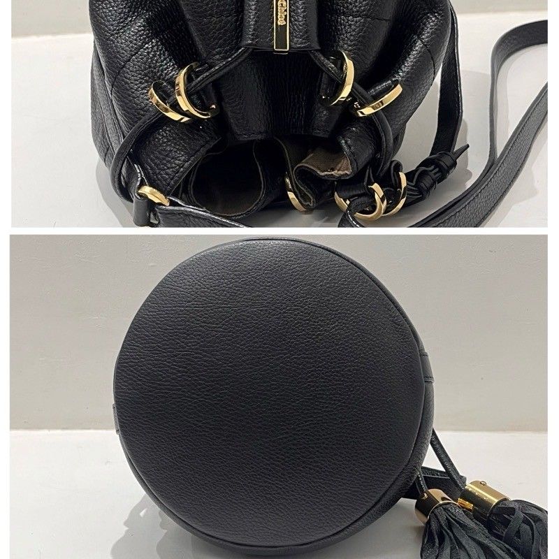 SEE BY CHLOE シー バイ クロエ ショルダーバッグ 9S7715-P96 レザー ブラック レディース 【中古品】 22409K422