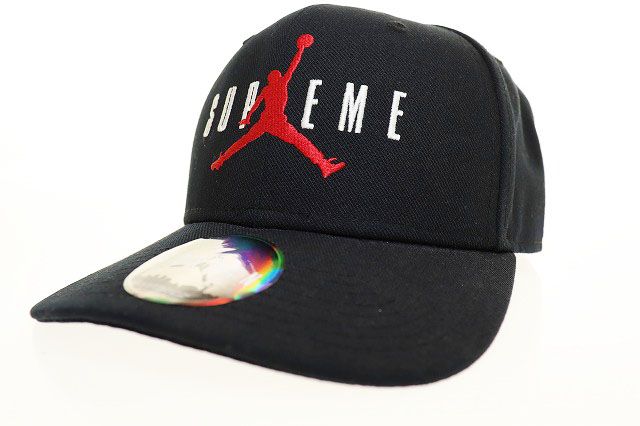 シュプリーム SUPREME 15AW AIR JORDAN 6PANEL CAP 799706-010 エア ジョーダン 6パネル キャップ ブラック 【ブランド古着ベクトル】【中古】AA250126