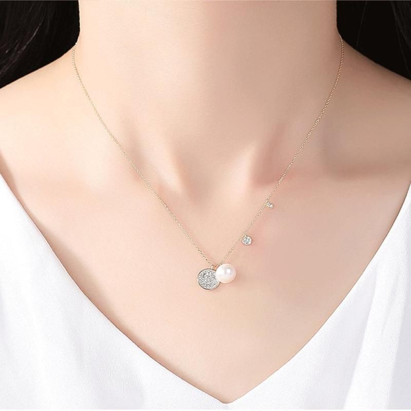花珠真珠 一粒 パール ネックレス 8.0-8.5mm ジルコニア 1