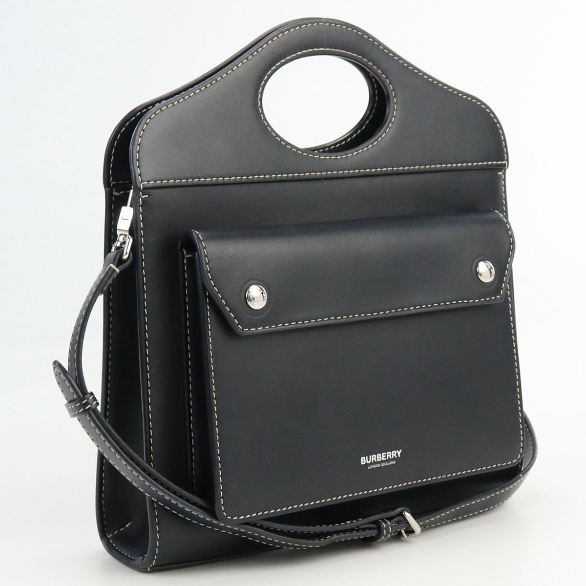 BURBERRY バーバリー ミニポケットバッグ 8040892 ハンドバッグ レザー 
