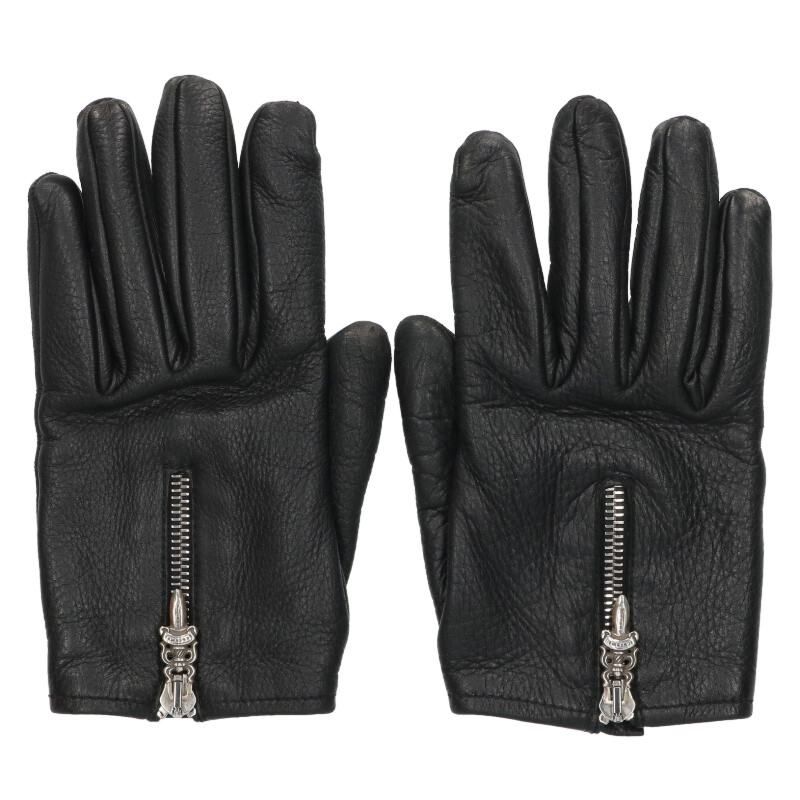 クロムハーツ DGR ZIP GROVE ダガージップグローブ レザーグローブ メンズ 7