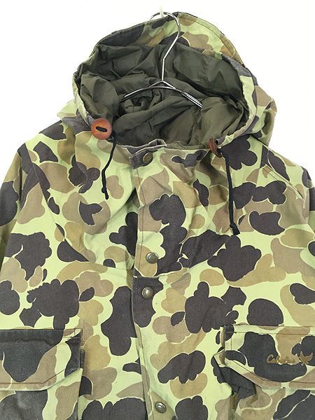 古着 80s USA製 Cabela's 「GORE-TEX」 ダックハンター カモ 迷彩 ゴア