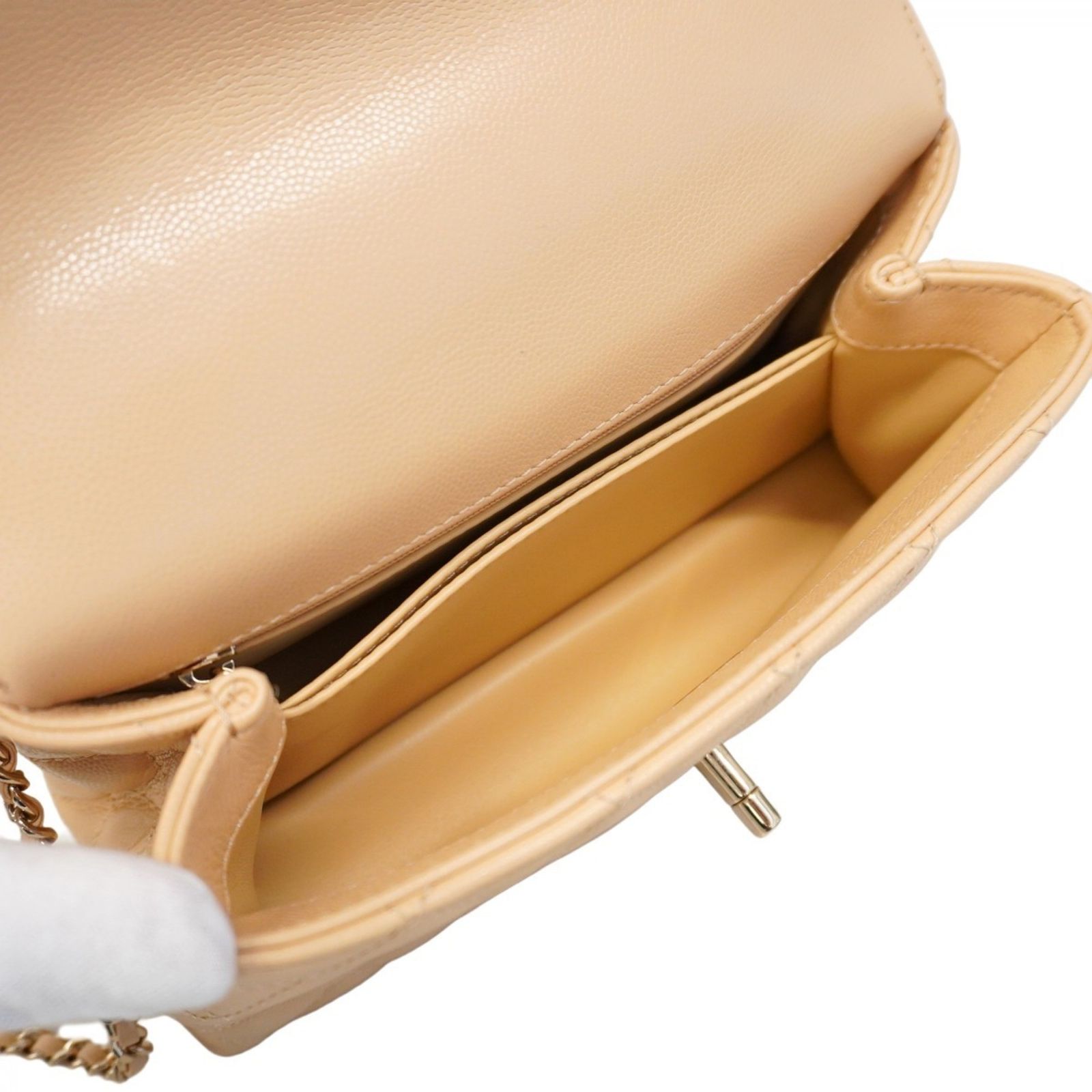 CHANEL シャネル ハンドバッグ ベージュ - 4500125E0037 シャネル(Chanel) シャネル ハンドバッグ チェーンショルダー