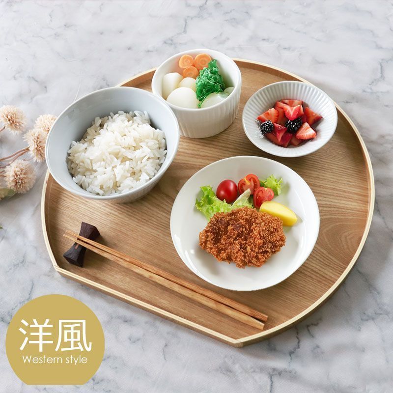 5枚　半月盆 天然木製 36cm 尺２寸 半月会席盆 白木 お盆 半月膳 トレー 特典付き お盆 36cm トレー 半月膳 半月盆 木製 同色2枚セット