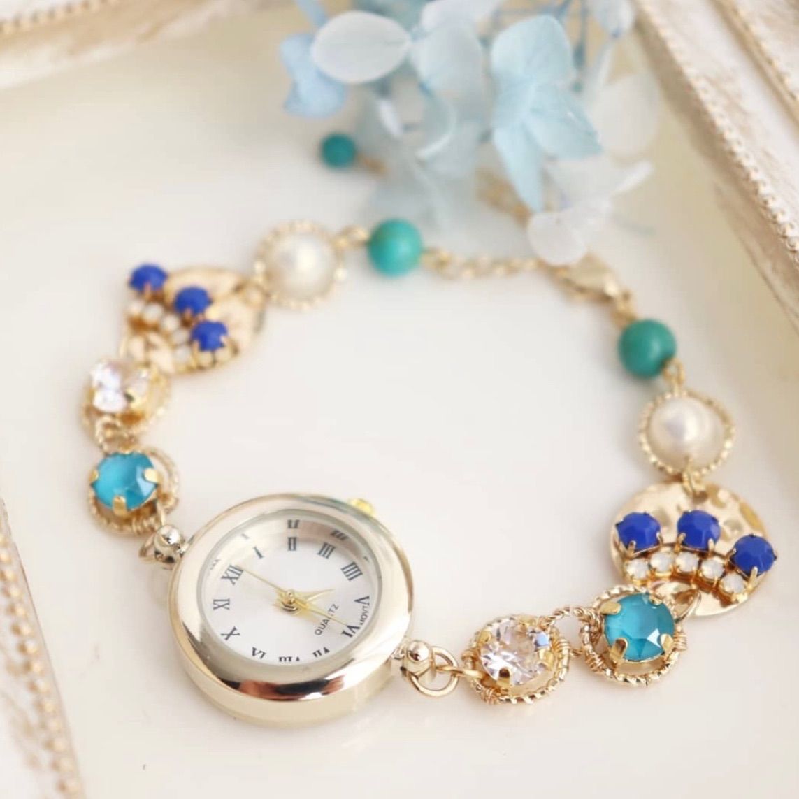 SWAROVSKI腕時計 ラインストーン腕時計 キラキラブレスレット