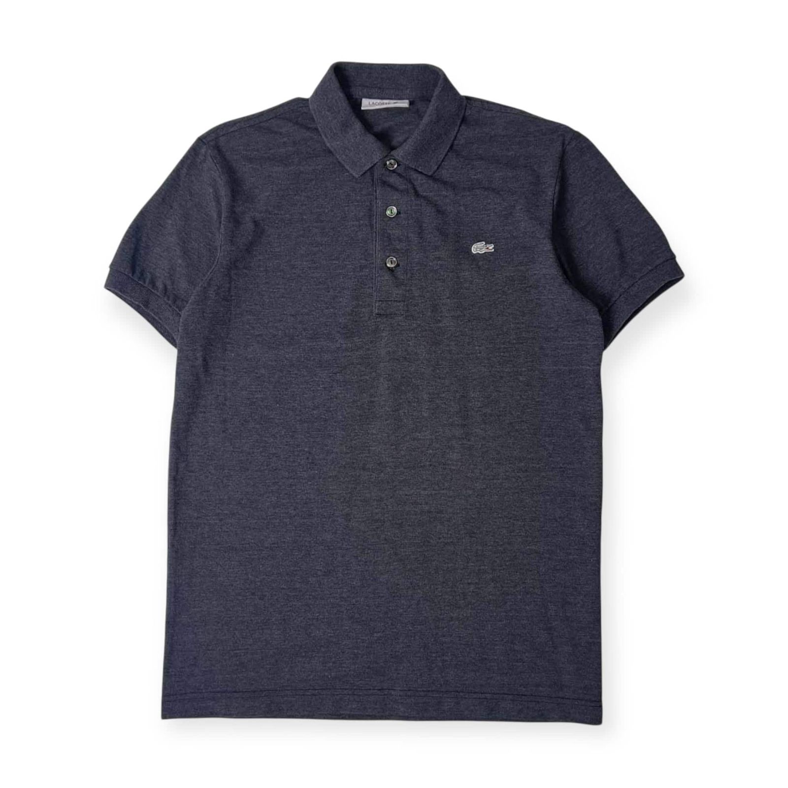 LACOSTE ラコステ ワニ 鹿の子 半袖ポロシャツ サイズ6 くすみレッド 