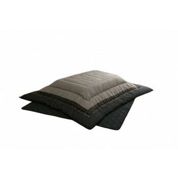 和モダン こたつ布団 掛敷セット 長方形 ブラック 約205×245cm 1151240030201