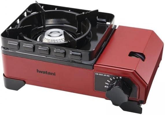 イワタニ Iwatani 岩谷 カセットフー タフまるジュニア レッド ケース付き カセットこんろ バーベキューコンロ ガス キャンプ アウトドア BBQコンロ 日本製 CB-ODX-JR-RD