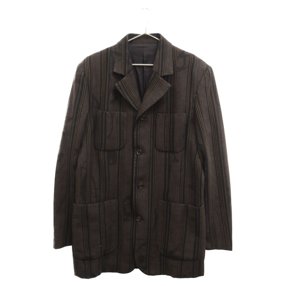 UNDERCOVER (アンダーカバー) 01AW Archive D.A.V.F期 宝飾期 ストーンデザイン ウールテーラードジャケット 4ポケット ジャケット グレー アーカイブ