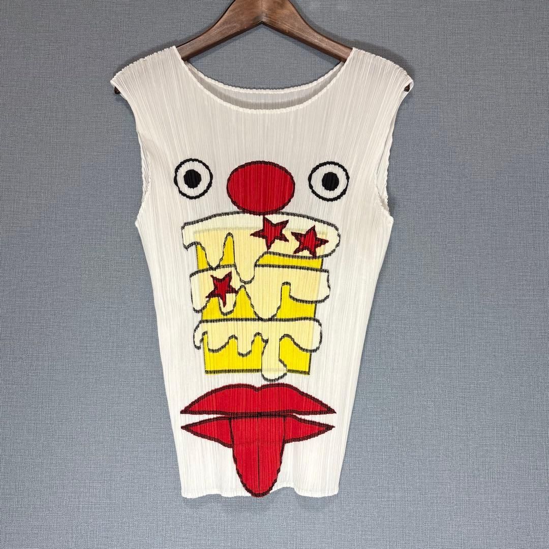 PLEATS PLEASE CAKE MONSTER FACE TOPS