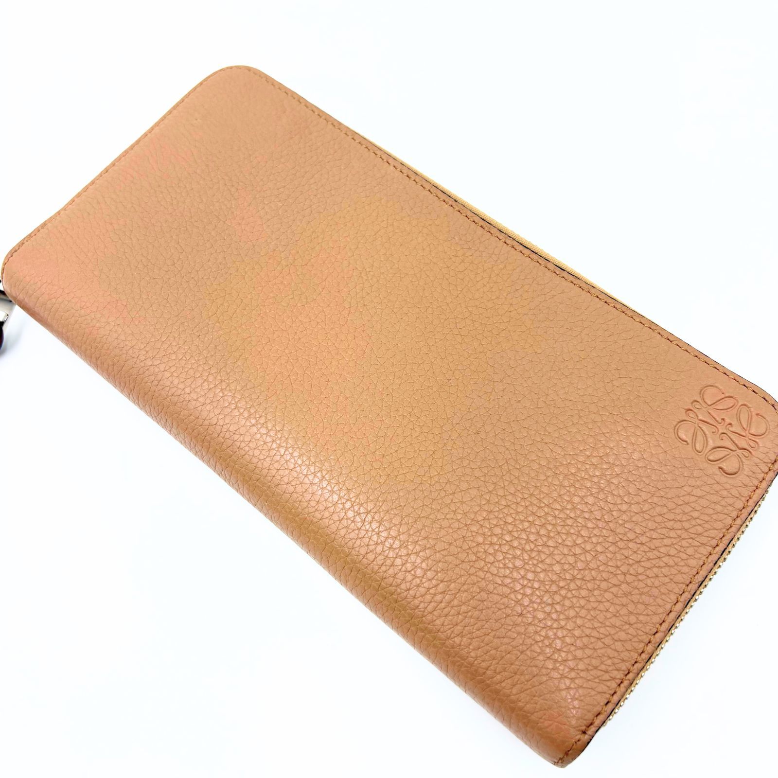 fooco ✨美品✨ロエベ LOEWE アナグラム ラウンドファスナー LOEWE ロエベ アナグラム リピート ジップアラウンド ウォレット