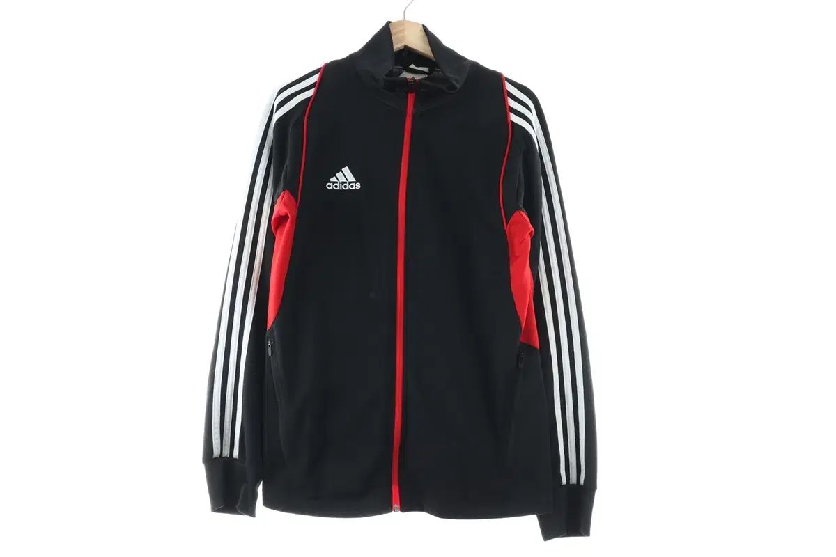 【雷市場（ポンジャン）商品韓国直送】 （ L ） adidas(アディダス) ジップアップジャージ トラックトップス 黒 トリコロールライン 限定版- F653