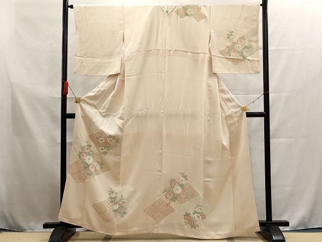 平和屋着物○訪問着 雪輪枝花文 金彩 ますいわ屋扱い 正絹