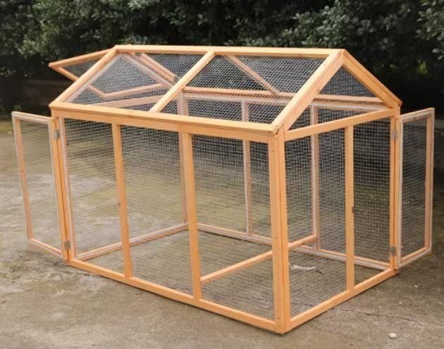 大型 犬屋 猫 ペット ニワト ニワトリ屋 アヒル 鳥かご あひる小屋 オウム 養殖 飼育 かご 不网 室内外 逃げ出防止