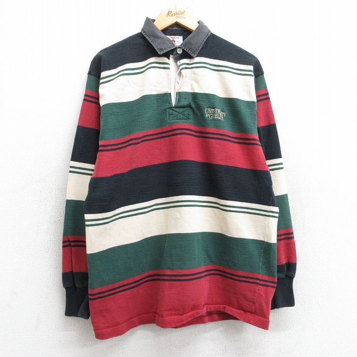 L/古着 バーバリアン 長袖 ラガー シャツ メンズ 00s グエルフ