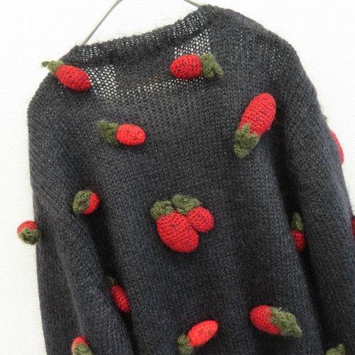 ピンクハウス PINKHOUSE カーディガン ニット いちご いちご