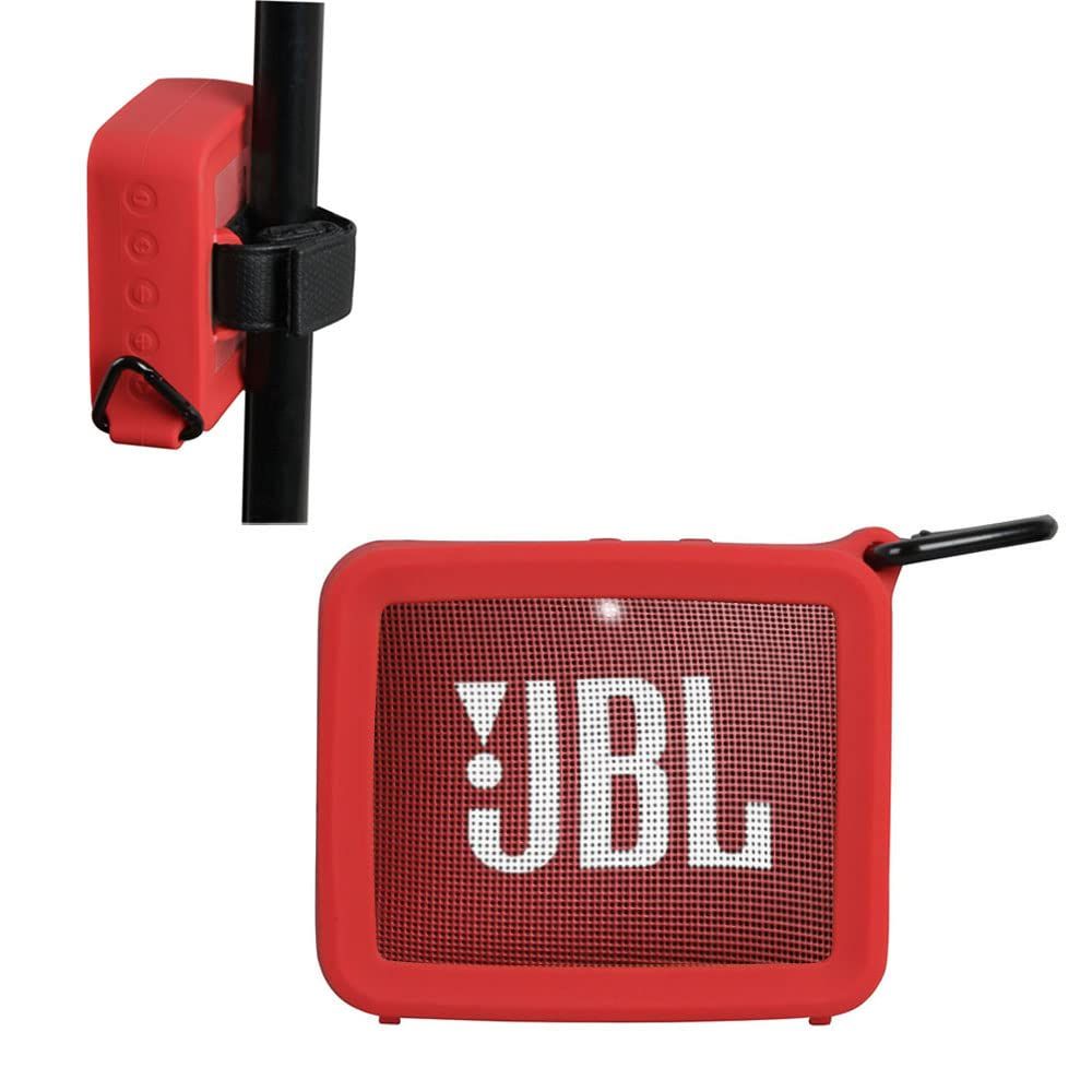 『数量限定』Bluetoothスピーカー専用保護収納シリカゲルシェル-Hermitshell(レッド) 2 GO JBL