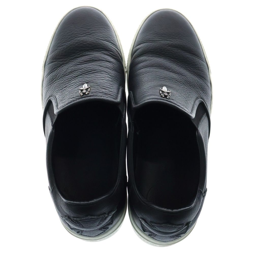CHROME HEARTS (クロムハーツ) SLIP ON スリッポン CHプラス レザー
