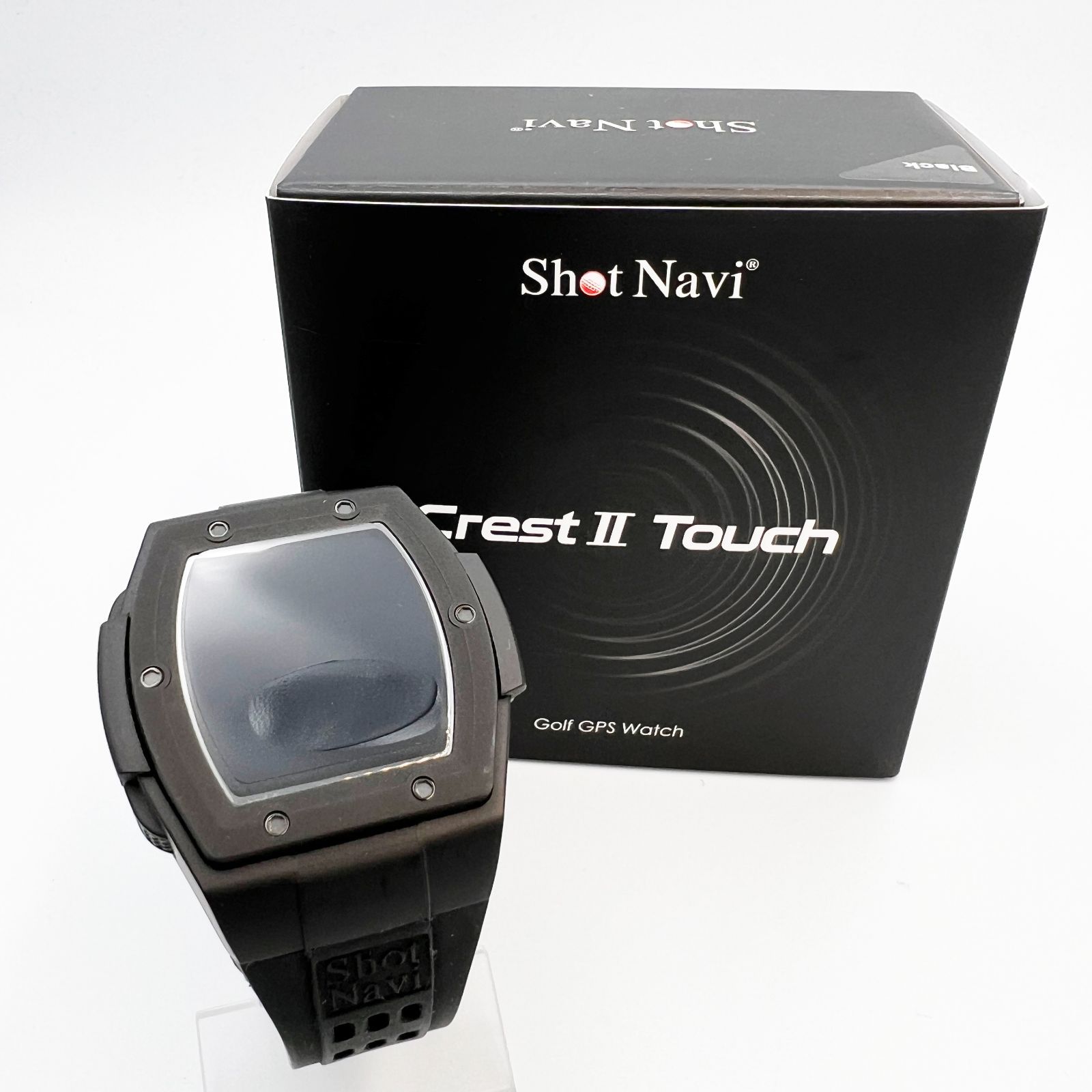 テクタイト Shot Navi Crest II Touch 本体 ブラック GPSウォッチ