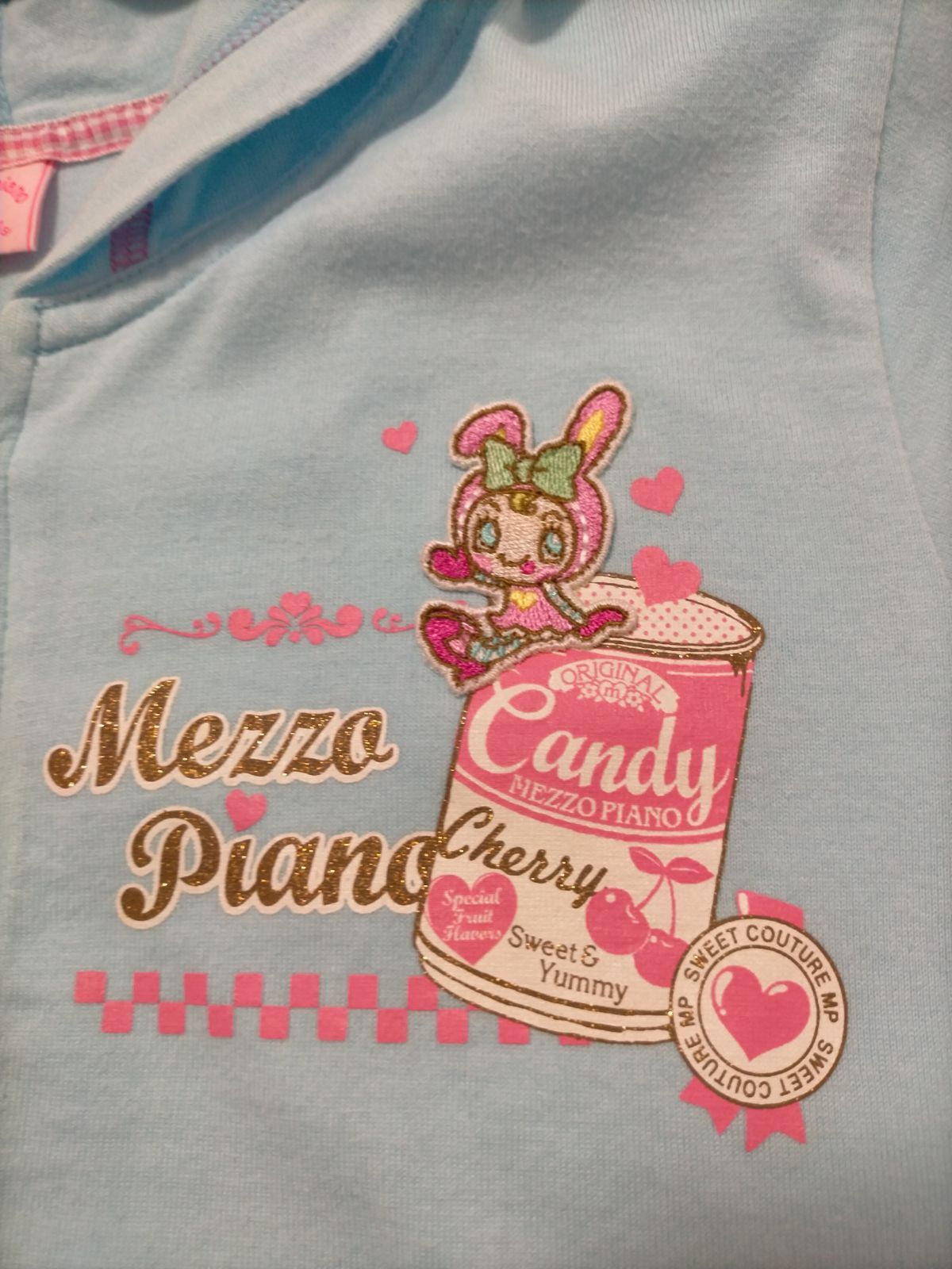 ☆mezzopiano☆ メゾピアノ 半袖パーカー サイズS（140） 水色 - メルカリ
