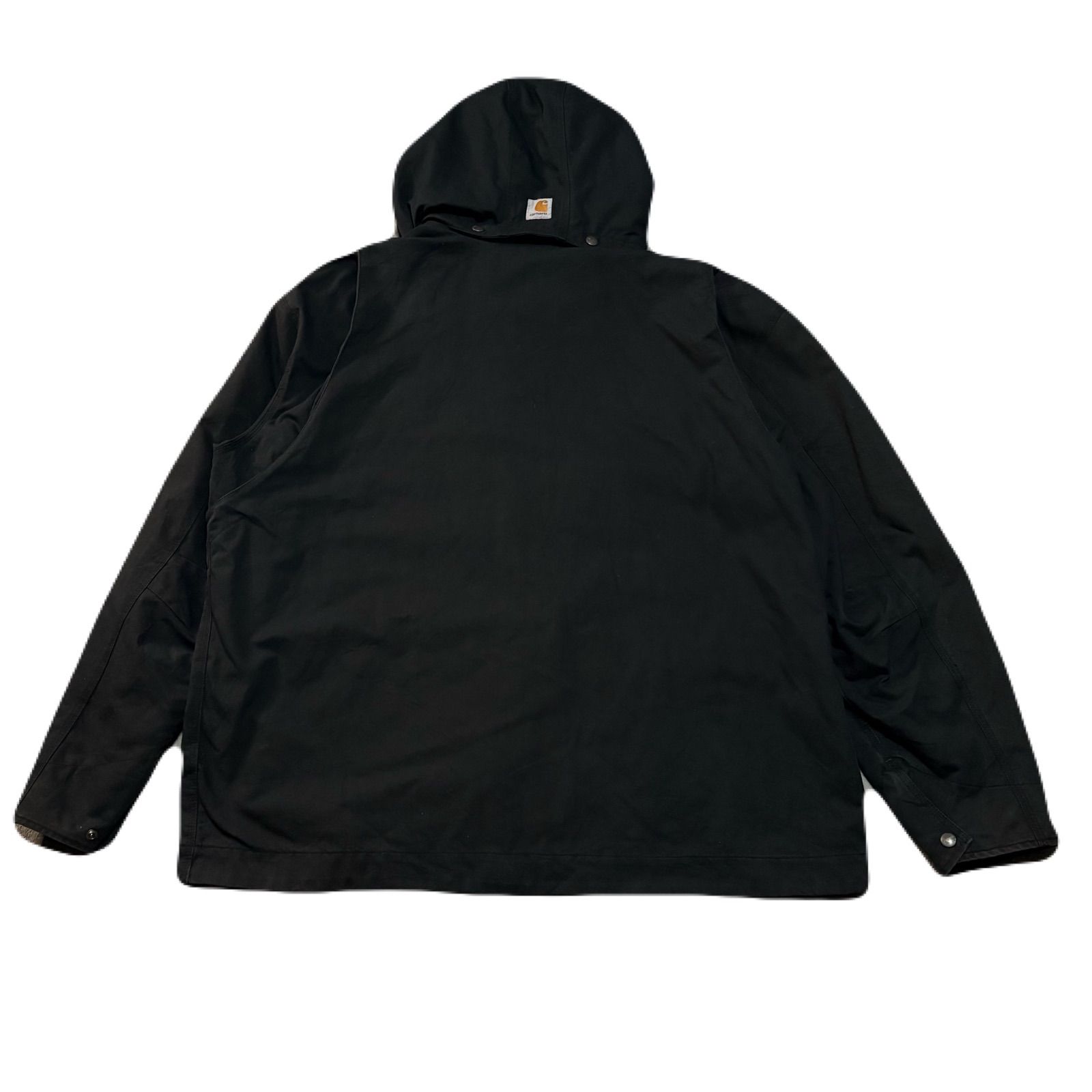 Carhartt カーハート WorkJacket ワークジャケット Hoodie パーカー フード付き Fade フェード ワンポイント  Cotton コットン Polyester ポリエステル Oversized Black ブラック 黒 2XL - メルカリ