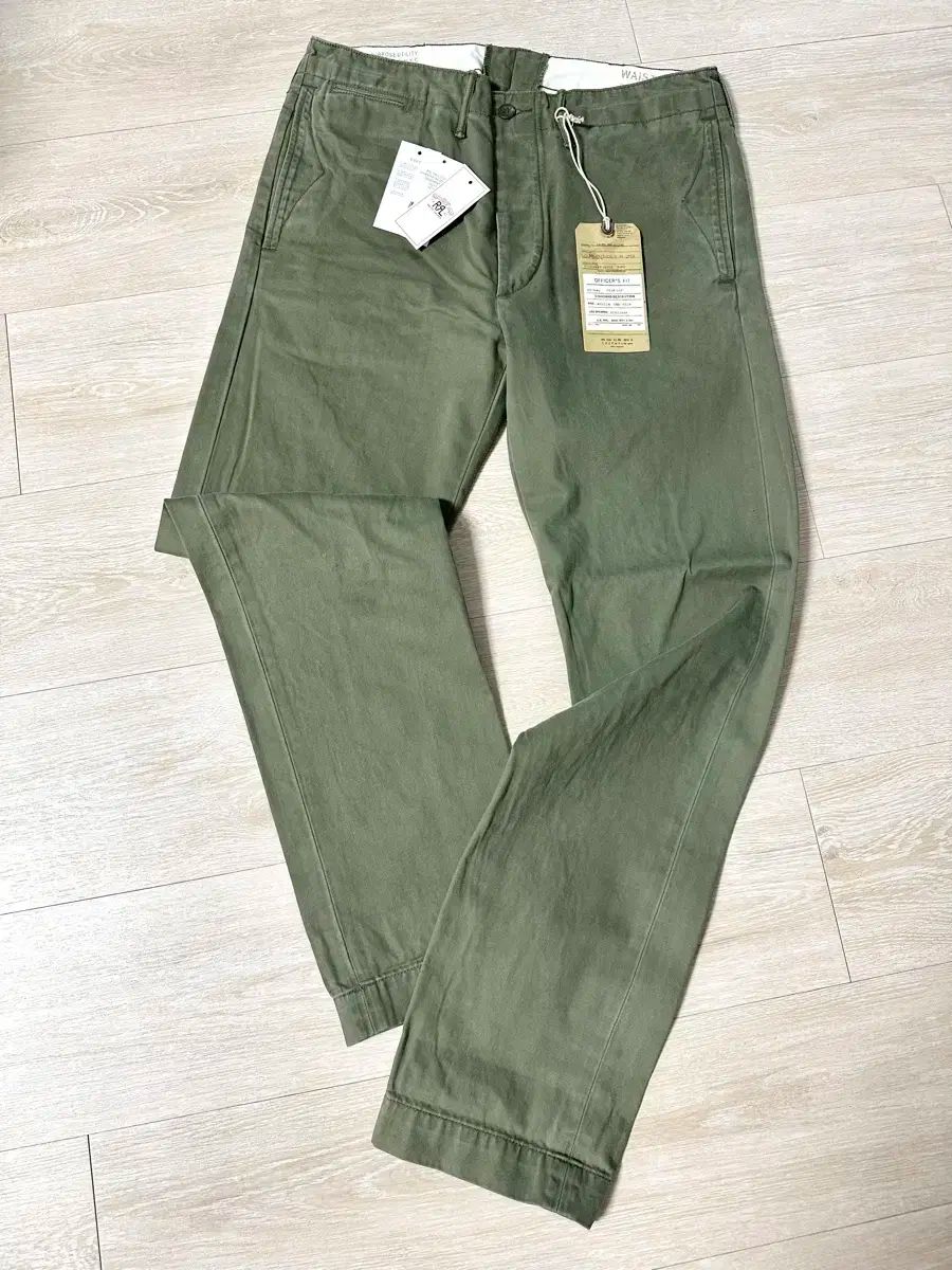 RRL オフィサー チノ オリーブ 32x32