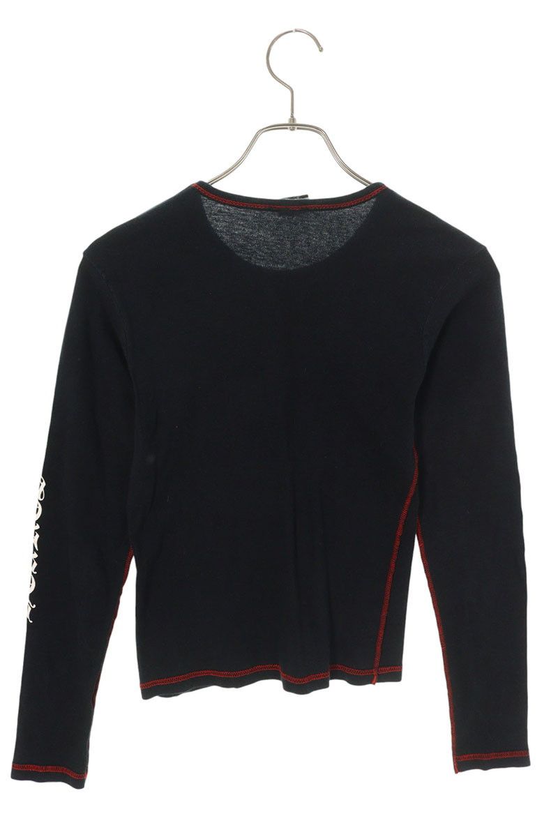  クロムハーツ CH L S ラベルプリントアウトステッチ 長袖カットソー レディース M 長袖 Tシャツ カットソー