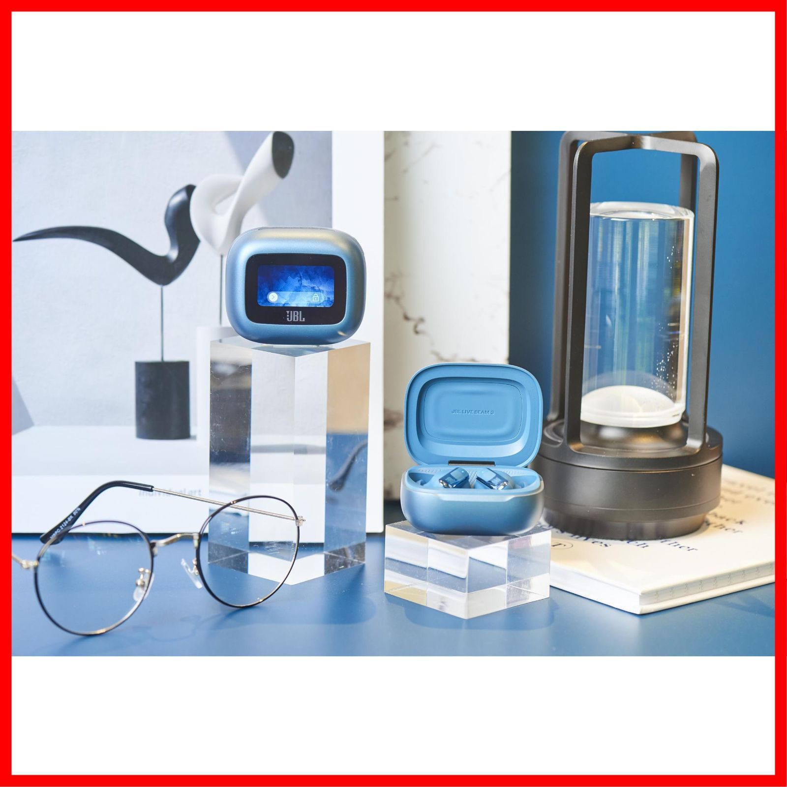 ラスト1点 ノイズキャンセリング IP55防水 ワイヤレス充電対応 ブルー JBLLIVEBEAM3BLU スマート充電ケース LDAC対応ハイレゾ マルチポイント ハイブリッド ワイヤレスイヤホン 3 BEAM LIVE JBL SKLAD-KIRPICHA_RU