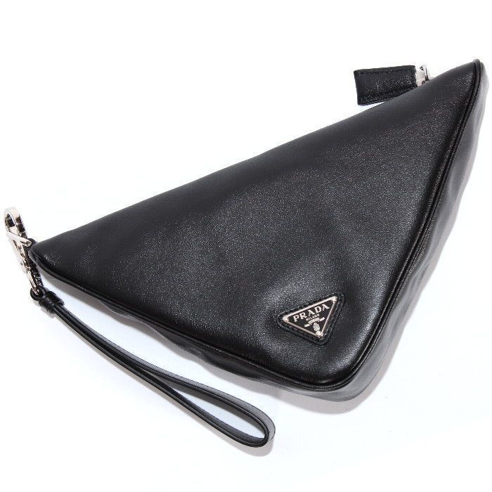 PRADA プラダ 1NE039 2BYA F0002 トライアングル レザー