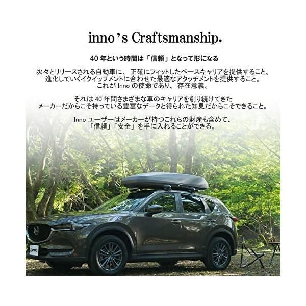 日本正規専門店！ カーメイト ルーフキャリア inno スクエアベース ベースステー ベーシックステー ドリップタイプ INLDK ブラック