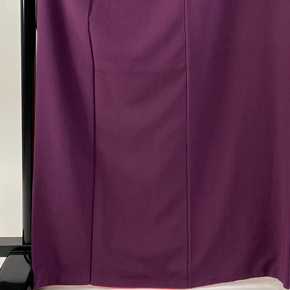 振袖 身丈168.5cm 裄丈66.5cm L 袷 紫 正絹 秀品 三つ紋