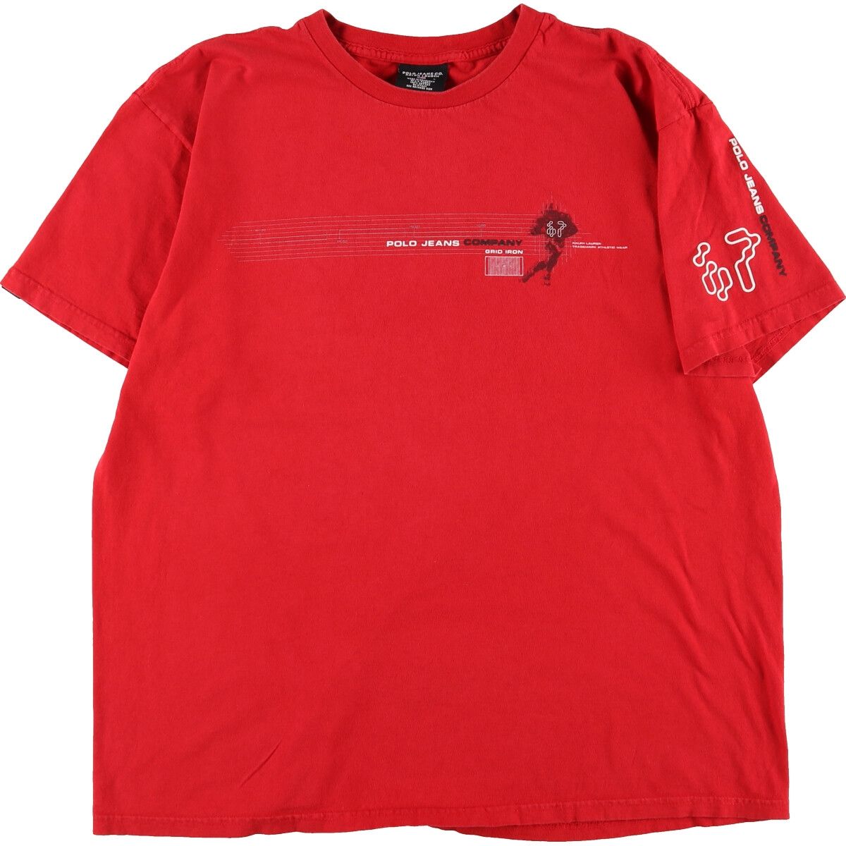 古着 ラルフローレン Ralph Lauren POLO JEANS COMPANY 両面プリント 