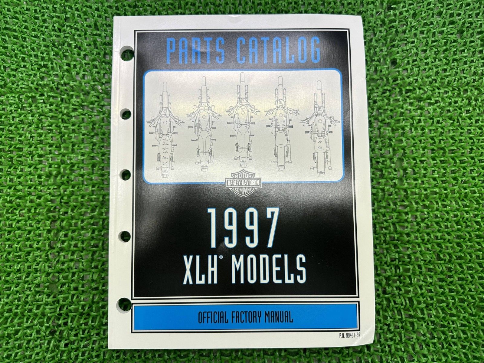 XLH パーツリスト 英語版 ハーレー 正規 新品 バイク 整備書 スポーツスター 1997年XLHモデル パーツカタログ 車検 パーツカタログ Qr