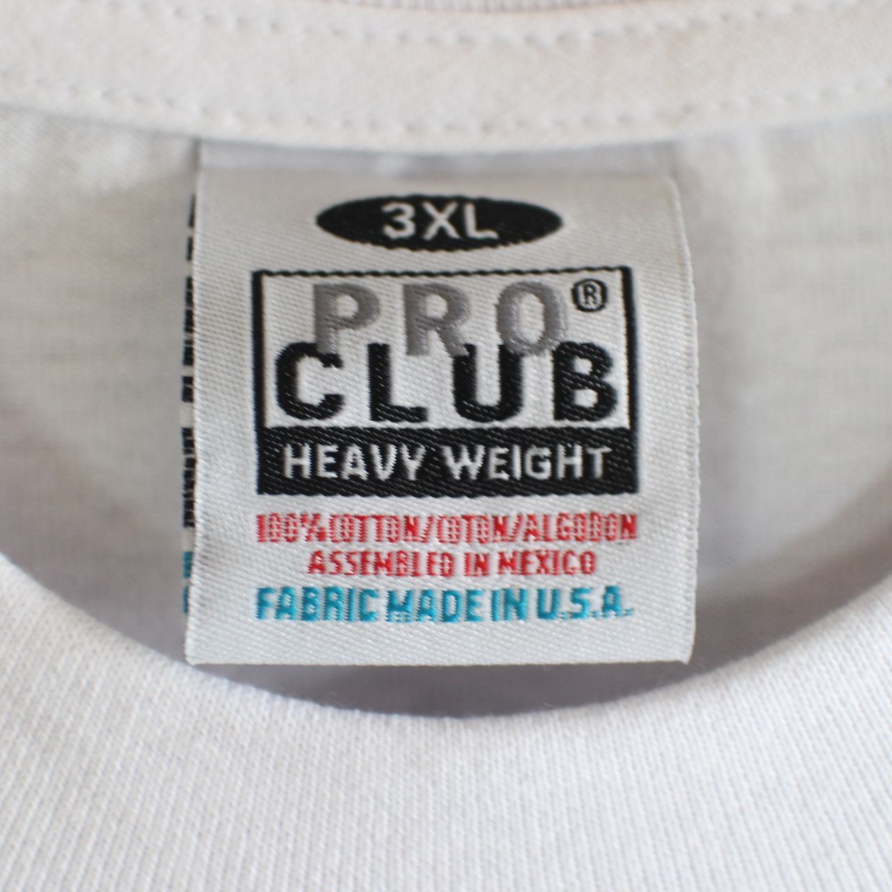 【LA直輸入】PRO CLUB "Compton" WHITE 6.5oz HEAVYWEIGHT TEE XL～3XL プロクラブ