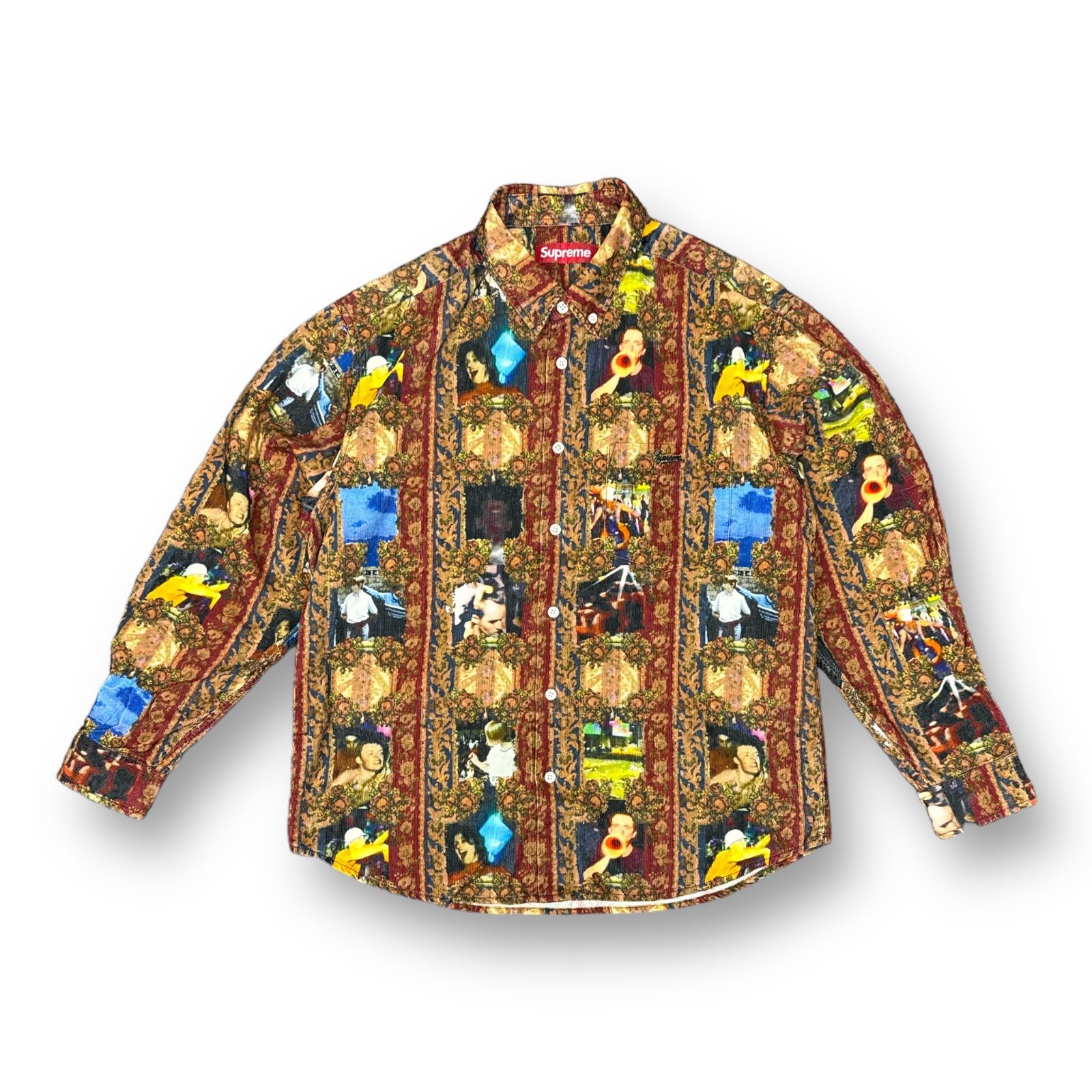 シュプリーム SUPREME 23AW Hardcore Printed Corduroy Shirt コーデュロイシャツXL231207☆AA★ メンズ