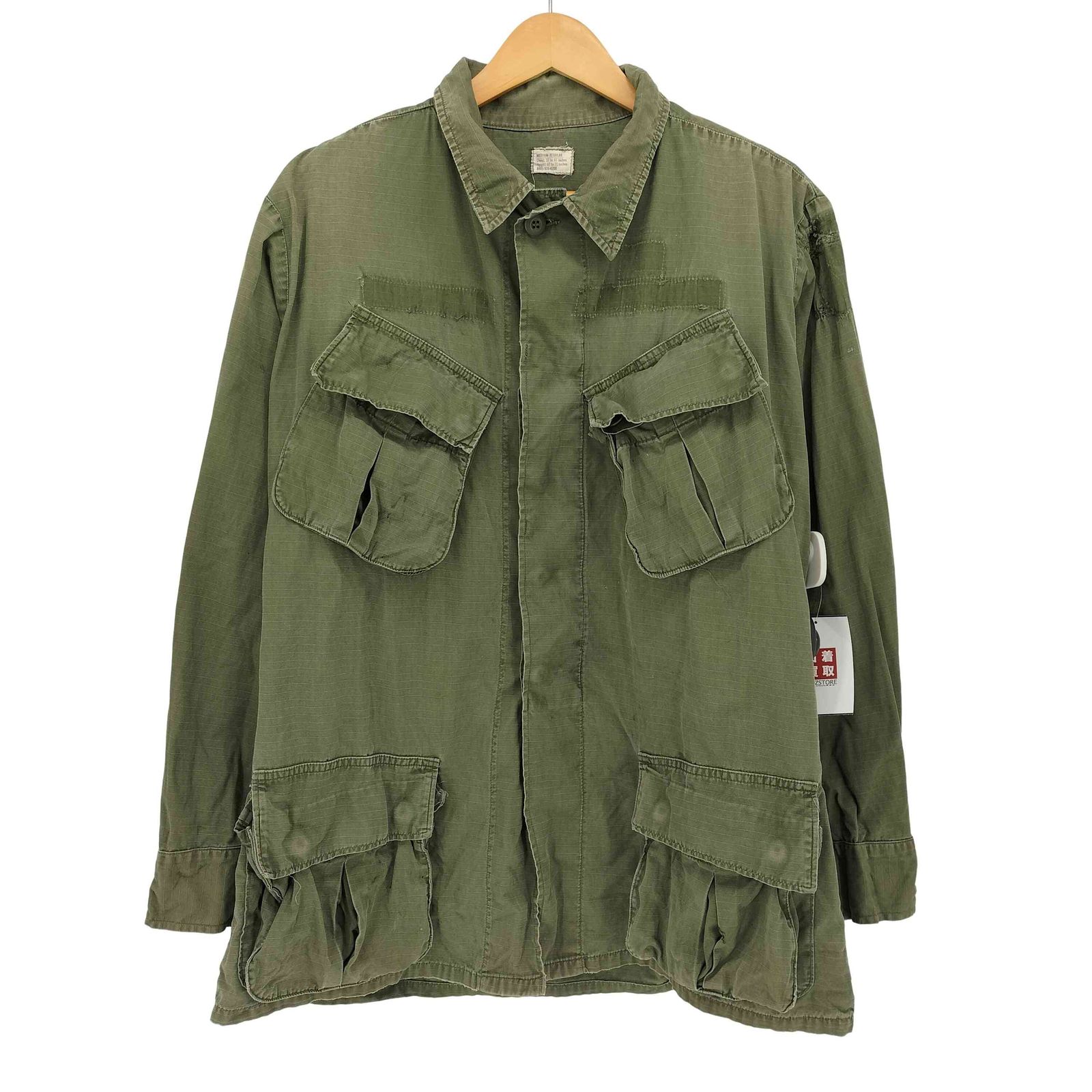 69年製ジャングルファティーグJUNGLE FATIGUE JACKET MILITARY 実物 新品 デッドストック 米軍 1969〜70年 ジャングル